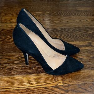 Madewell Elegant Black Women's Pumps Suede 10
